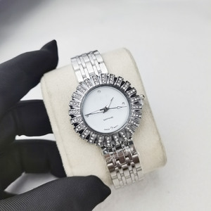 Thời trang retro Miyota thạch anh xem với kim cương khảm thép không gỉ Dây đeo hợp kim trường hợp 37mm con trỏ quay số không thấm nước cho phụ nữ - Product Image 1