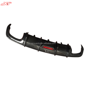 Lèvre de becquet en Fiber de carbone de Style KB avec lumière pour <span class=keywords><strong>Audi</strong></span> <span class=keywords><strong>A6</strong></span> S6 C7.5 diffuseur de pare-chocs arrière de sport Bodykit 16-18 - Product Image 3