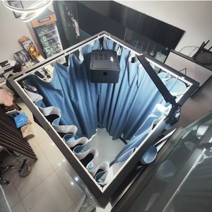 High Angle Party Photo Booth with <b>Camera</b> Metal Construction <b>Bluetooth</b>/Wi-Fi/USB Connectivity Instant Print - Product Image 4