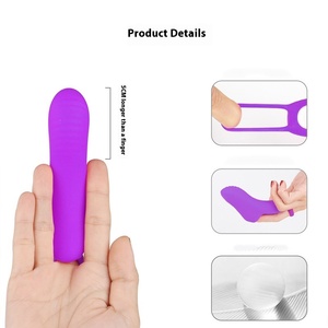 Cross-Border Fun Flirting Mujer G-Spot Vibrador Finger Sleeve Trigger Vibradores para masturbación femenina - Product Image 3