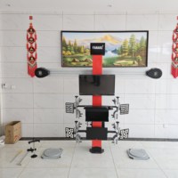 Alignement et équilibreur de pneus à quatre roues de levage de la machine d'alignement de roues informatisé 3D à bas prix