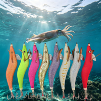 3.5 #   Leuchtende Tintenfisch-Jighaken mit 6 Edelstahlnadeln 4.0 #   Nachtleuchtfischköder für Tintenfisch-Angeln im Dunkeln