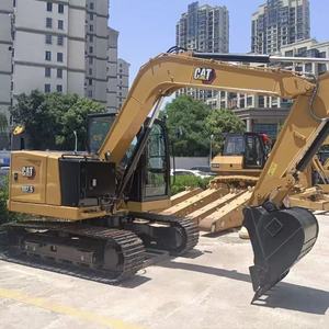 Excavadora de cadenas pequeña usada Cat 307.5 de 7.5 toneladas, excavadora hidráulica original Caterpillar para trabajos de construcción - Product Image 2