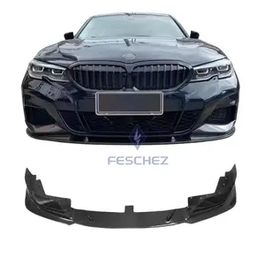 حافة المصد الأمامي الأكثر مبيعاً مصنوعة من الألياف الكربونية موديل G20 G28 كربون مجموعة جسم سيارة BMW السلسلة 3 موديل G20 PRE LCI