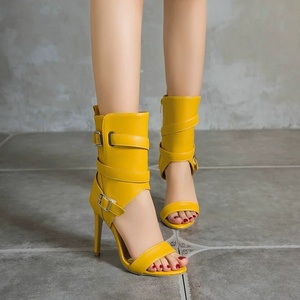 Summer Light Latin School on Sexy Dance Shoes Stiletto Heels Back Zipper Temperament Fashion Office Sandals for Women - Product Image 2