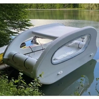 CHUFANG Villa à eau électrique gonflable de luxe Moteur à énergie solaire Hausboot Bateau-maison flottant Bateau de plaisance pour la mer