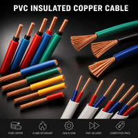 Cable de Construcción de Cobre Trenzado Fengda THHN/THWN-2 600V con Aislamiento de PVC para Mejoras del Hogar, Iluminación y Cableado de Cajas Eléctricas