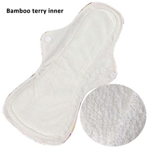 Almohadillas sanitarias grandes de carbón de bambú para mujer, almohadillas menstruales para mujer, servilleta sanitaria lavable, forro de bragas reutilizable mensual - Product Image 6