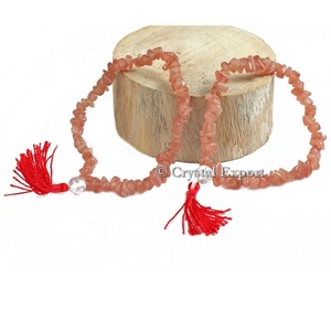 Beautiful Semiprecious Stone Jewelry <b>Bracelets</b> | Cherry Quartz Chips Power Healing <b>Bracelet</b> - Product Image 1