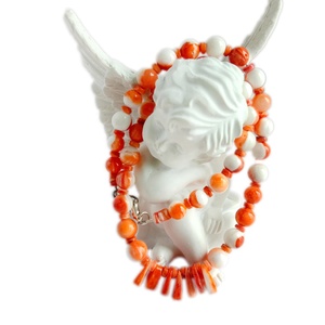 Nativo de ostra espinosa collares Kewa Santo Domingo 925 collar de plata esterlina - Product Image 4