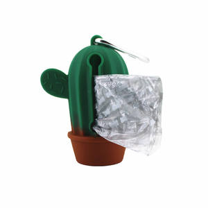 Dispensador de bolsas de silicona con forma de Cactus para excrementos de perro, diseño personalizado, ecológico - Product Image 4