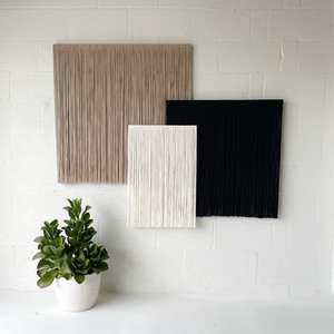 <span class=keywords><strong>Tapisserie</strong></span> <span class=keywords><strong>murale</strong></span> bohème en fibre texturée, design tressé carré, art déco jungle, style macramé vertical, <span class=keywords><strong>pour</strong></span> cadeau de vente au détail <span class=keywords><strong>pour</strong></span> les amis - Product Image 2