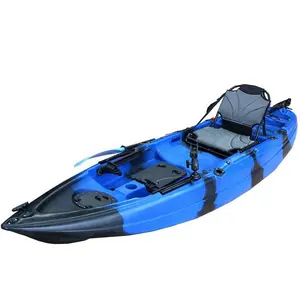 Kayak Berombak 10.8 "untuk Anak Muda, Perahu Dayung dengan Anak atau Hewan Kesayangan 1 + 1 Kayak Memancing Di Atas