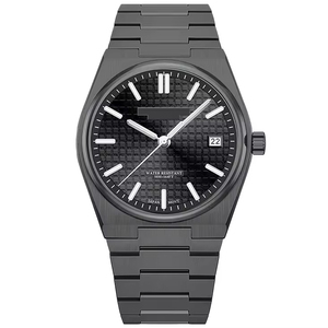 Montre homme de luxe, style minimaliste, calendrier lumineux, résistance à l'eau 50 mètres, orologio automatico meccanico, logo personnalisé. - Product Image 1