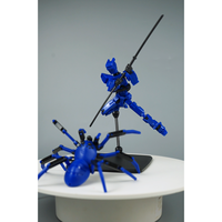 Juguete de Spider-Man Rojo y Azul, Robot Móvil Multiarticulado Impreso en 3D con Múltiples Formas y Características Transformables