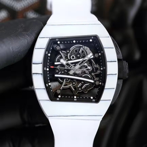 2026 New High-Quality Luxury Men's Mechanical WatchTourbillon Carbon FiberTrendy Sports WatchClassic Barrel-ShapedWatch RM61-01 - Product Image 2