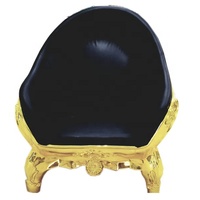 Fauteuil Sculpture en Fibre de Verre Doré de Luxe au Design Unique Personnalisé pour la Décoration Intérieure du Salon/Extérieur du Centre Commercial