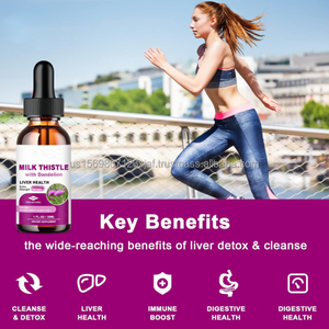 Extracto de Cardo Mariano Orgánico de Grado Alimenticio OEM ASAP, Suplementos para la Desintoxicación del Hígado, 60 ml, Gotas Líquidas Naturales para Uso en Adultos - Product Image 2