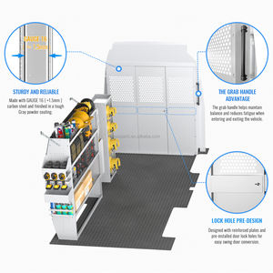 Cloison de protection de cloison de sécurité PT-SP-HR pour fourgonnettes Sprinter à toit haut pleine grandeur - Product Image 3