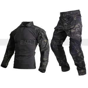 Emersongear G3 כחול Combat חולצה ירוק ציד מדים הסוואה חליפה טקטית אחיד כל מכנסיים