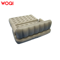 Canapé gonflable WOQI en tissu floqué, doux et respirant, convertible en lit gonflable avec pompe électrique intégrée pour 2 personnes