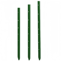 Poteaux de clôture de bétail en acier doux résistant aux chocs anti-corrosion vert 1.7M 2M 2.3M 2.5M pour une utilisation en extérieur pour clôturer les portes en treillis