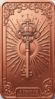 Barre de croix de foi en cuivre fin 999, 1 oz et 5 oz, haute relief, colorée UV, effet proof-like, cadeau pour les croyants chrétiens, artisanat métallique