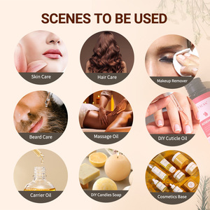 <span class=keywords><strong>Huile</strong></span> <span class=keywords><strong>végétale</strong></span> pure pressée à froid inodore de noix de coco et de ricin pour l'adoucissement de la peau et les soins des poils du visage - Product Image 3