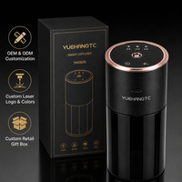 Diffuseur d'arômes pour voiture, 3 modes de parfum, capteur de mouvement intelligent, démarrage/arrêt automatique, bordure or rose, type-C sans fil