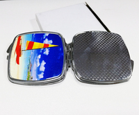 Petit miroir compact cosmétique antique chaud avec feuille d'aluminium de sublimation pour la promotion du fabricant chinois Leadsub