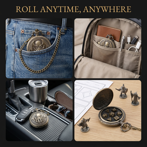 Superbe montre <span class=keywords><strong>de</strong></span> poche Cthulhu, dés en métal bronze, mini-dés pour jeux <span class=keywords><strong>de</strong></span> rôle - Product Image 4