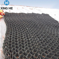 Георешетка из HDPE-пластика для защиты гравийных дорог, укрепления склонов, парковок, подъездных путей, подпорных стен, предотвращения эрозии почвы и укладки покрытий