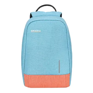 OMASKA toptan Unisex sırt çantası çin kızlar için 17 inç fermuar Softback toptan sırt çantası