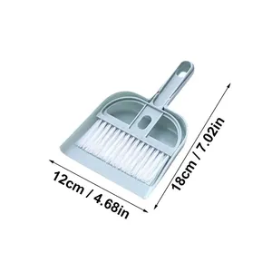 Juego de Escoba y Recogedor de Escritorio, Pala para Basura con Cerdas Suaves, Mango de Plástico Ecológico, Multifuncional para Limpieza del Hogar - Product Image 6
