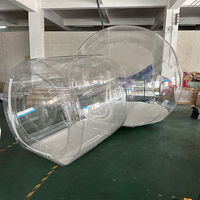 Tente à bulles gonflable transparente Ballon de fête pour enfants Maison amusante Igloo en cristal gonflable géant rond