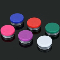 Flacons en verre de 10 ml de différentes couleurs, avec bouchons à opercule en aluminium de 13 mm et 20 mm, flacons pharmaceutiques à opercule à pression rouge foncé, flacons à opercule à opercule détachable