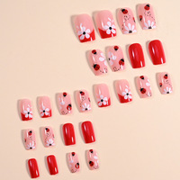 96 Pièces Style Halloween Fantôme Toile D'araignée Nail Art Patches Spicy Girl Commerce Extérieur Ongles Portables pour Application des Doigts