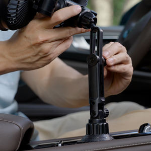 Ventilateur de voiture multifonctionnel Pluska G14 à 3 vitesses, silencieux, avec support pour gobelet et batterie 3000 mAh pour SUV, camping-car, camion - Product Image 4