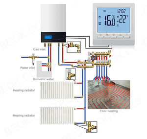 Programmable Chaudière À <span class=keywords><strong>Gaz</strong></span> Chauffage Régulateur de Température LCD Contrôle AA Batterie <span class=keywords><strong>Thermostat</strong></span> avec Kid Lock - Product Image 4