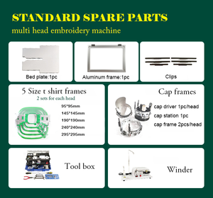 Máquina de bordado industrial, dispositivo con <span class=keywords><strong>4</strong></span> cabezales, modelo Galaxy <span class=keywords><strong>swf</strong></span>, venta directa de fábrica - Product Image 6