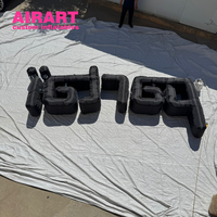 Panneau de lettres gonflable de taille sur mesure pour la décoration suspendue, nouveau modèle de lettre géant gonflable de conception