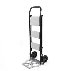 Portable Folding Quick Shipping 3 Step Multifunction Cart Home <strong>Small</strong> Aluminum Ladder <strong>Trolley</strong> - Product Image 1