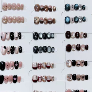 <span class=keywords><strong>Uñas</strong></span> <span class=keywords><strong>Postizas</strong></span> Qianya en Oferta, 10 Piezas <span class=keywords><strong>de</strong></span> Estilo Aleatorio, Kit <span class=keywords><strong>de</strong></span> Herramientas Gratis, <span class=keywords><strong>Uñas</strong></span> Acrílicas Hechas a Mano para Mujer, Venta al Por Mayor - Product Image 2
