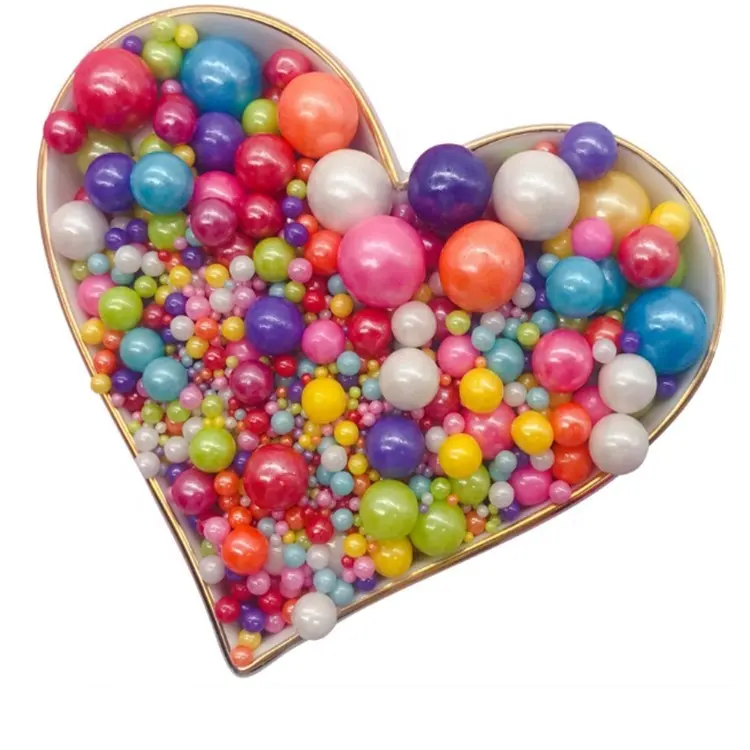 Herramientas de pastel de nuevo diseño, venta al por mayor, bolas de colores comestibles, perlas