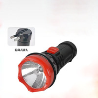Lampe de poche led extérieure forte lumière multi-fonctionnelle feu maison contrôle des inondations rechargeable mini lampe de poche festive rouge