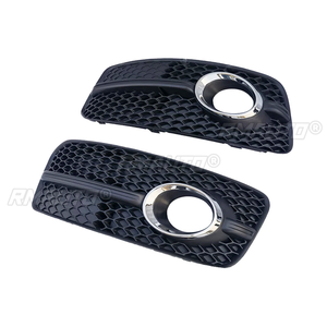 กระจังหน้ารถยนต์แบบรังผึ้งพร้อมกรอบไฟตัดหมอกสำหรับ Audi Q5 S-Line Sport Style ปี 2009 2010 2011 2012 อุปกรณ์ตกแต่งรถยนต์ - Product Image 4