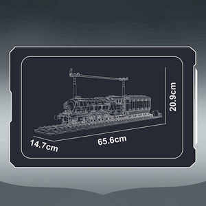 Vente chaude <span class=keywords><strong>italien</strong></span> Marconi Express train léger sur rail blocs de construction 1:32 monde <span class=keywords><strong>ferroviaire</strong></span> APP télécommande 50 pièces XTH marque - Product Image 2