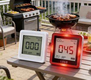 Airsense C601 CO-gasdetector, koolmonoxidevergiftigingsalarm met LCD-scherm - Product Image 6