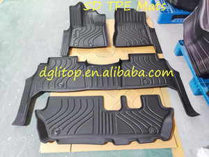 Ensemble complet de tapis de coffre de voiture antidérapants 3D toutes saisons pour Nissan Armada (8 places) Patrol Y63 2025, tapis de coffre, tapis de sol - Product Image 3