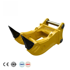 Accesorio de desgarrador de dientes dobles para excavadoras de 5-10 toneladas para desgarrar basalto, granito y otras rocas duras - Product Image 1